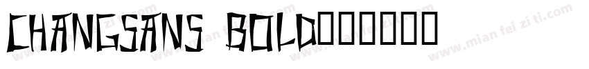 CHANGSans bold字体转换